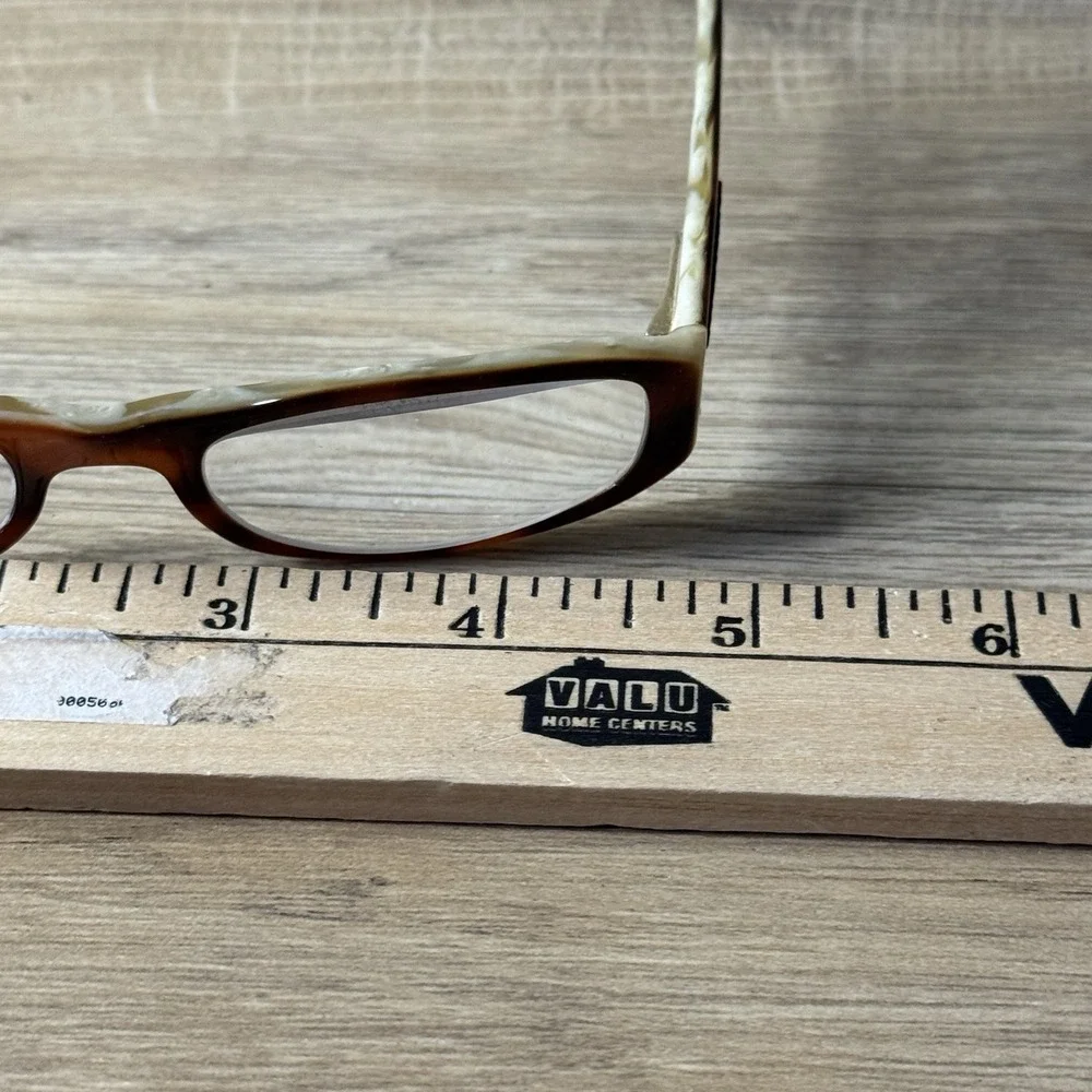 Ralph Lauren RL Eyeglasses 6002‎ 5018 Brown Cream Full Rim Rectangle Frame